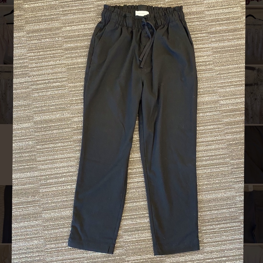 Abercrombie & Fitch black straight pants